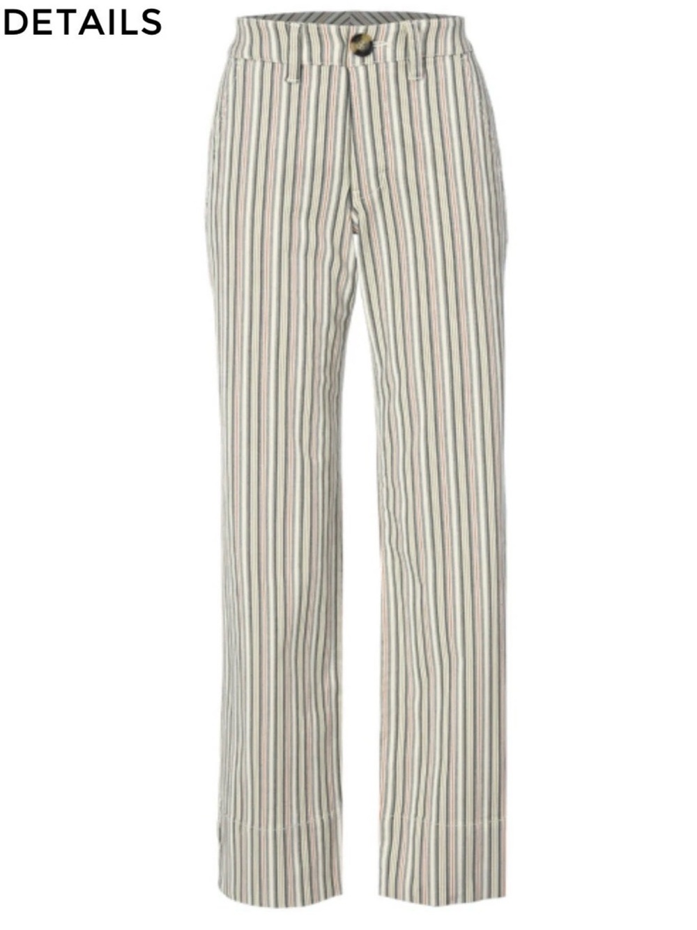 Cabi #5870 Island Striped Trouser Pants Size 2 Wide Leg Classic Nautical No Tie